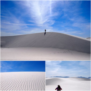 white sands