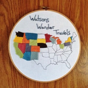 Embroidery Travel Map
